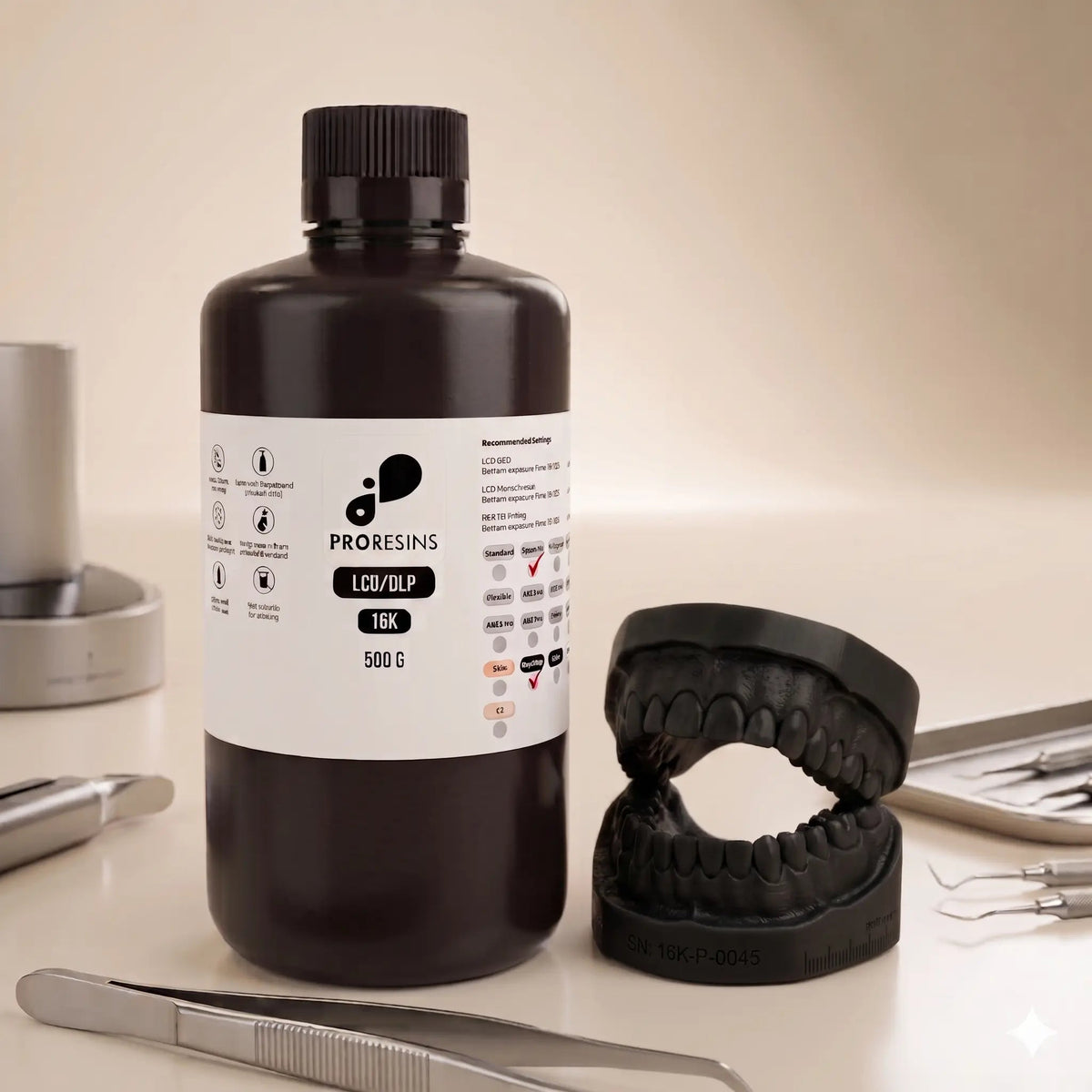 PRORESIN Dental Model Resin 500G - Printfy3D-3D Printer Egypt